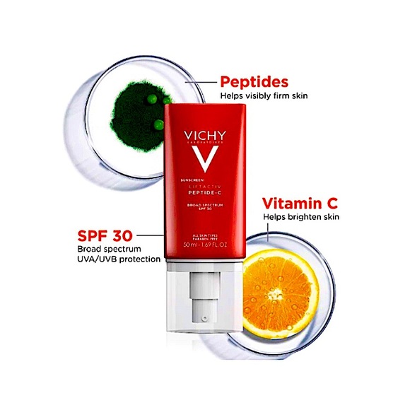 🧾SOLD•VICHY’s NEW LiftActiv PEPTIDE-C BROAD SPECTRUM SPF30 SUNSCREEN;ANTI-AGING - Picture 12 of 14